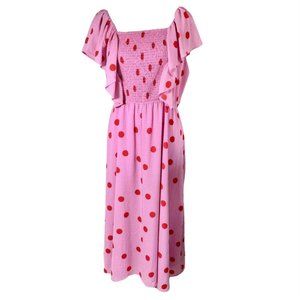 NWOT Flutter Sleeve Midi Dress